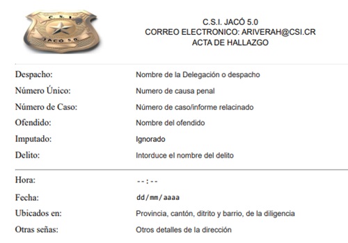 Acta de hallazgo