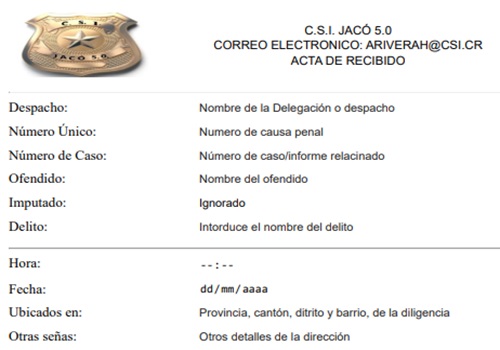 Acta de recibido
