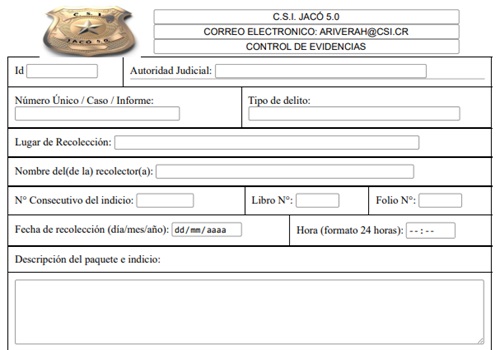 Etiquetas evidencia